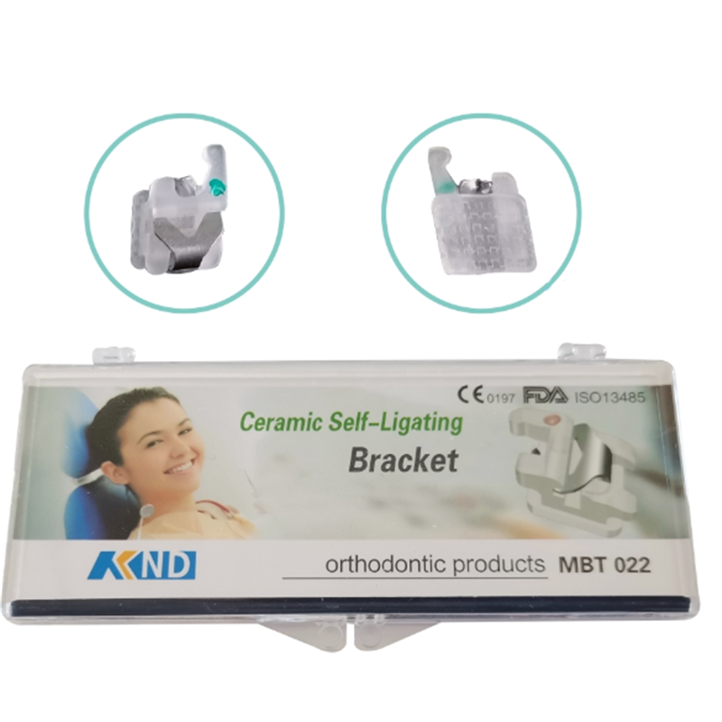 self-ligating interactive ceramic bracket dental orthodontic consumables high quality