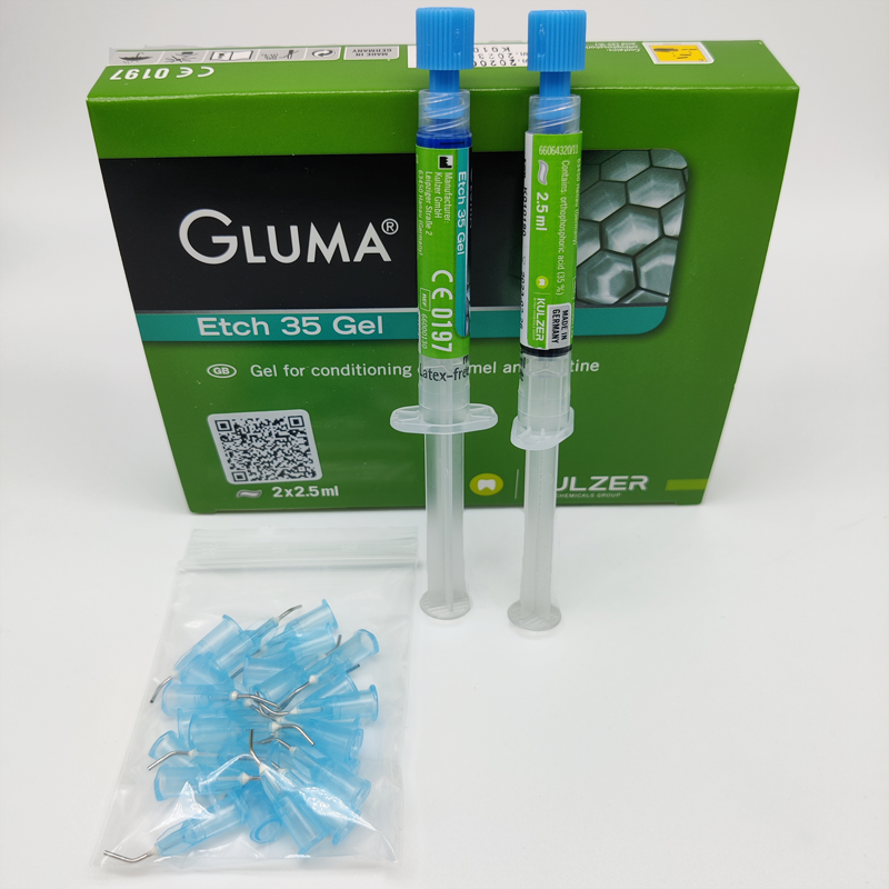 dental oral cavity Gluma Etch 35 Gel filling dental materials 2x2.5ml heraeus gluma etch 35% gel materials