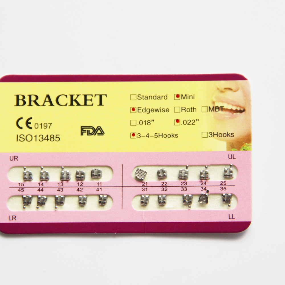 High Quality Consumables Dental New Package Metal Monoblock Orthodontic Bracket For Sale