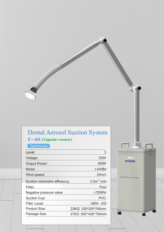 Extraoral Dental Suction For Aerosols With UV Dental Medical Machine