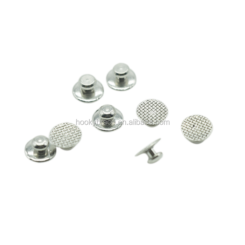 dental lingual buttons Dental Consumables Ortodoncia Round Rectangle Orthodontics Button Orthodontic Lingual Buttons On tooth