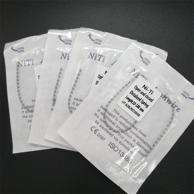Dental Orthodontic Supplies NiTi Archwire Open and Closed Distalized Spring for Sale