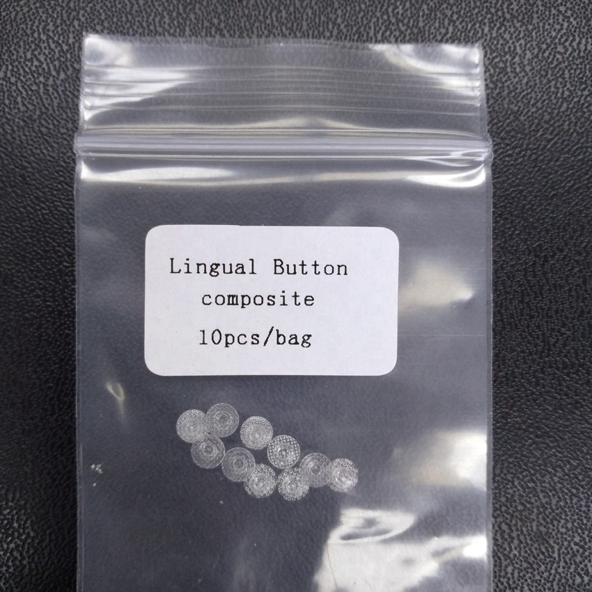 Orthodontic Materials invisible dental lingual button ceramic Orthodontic lingual buttons Composite Orthodontic lingual buttons