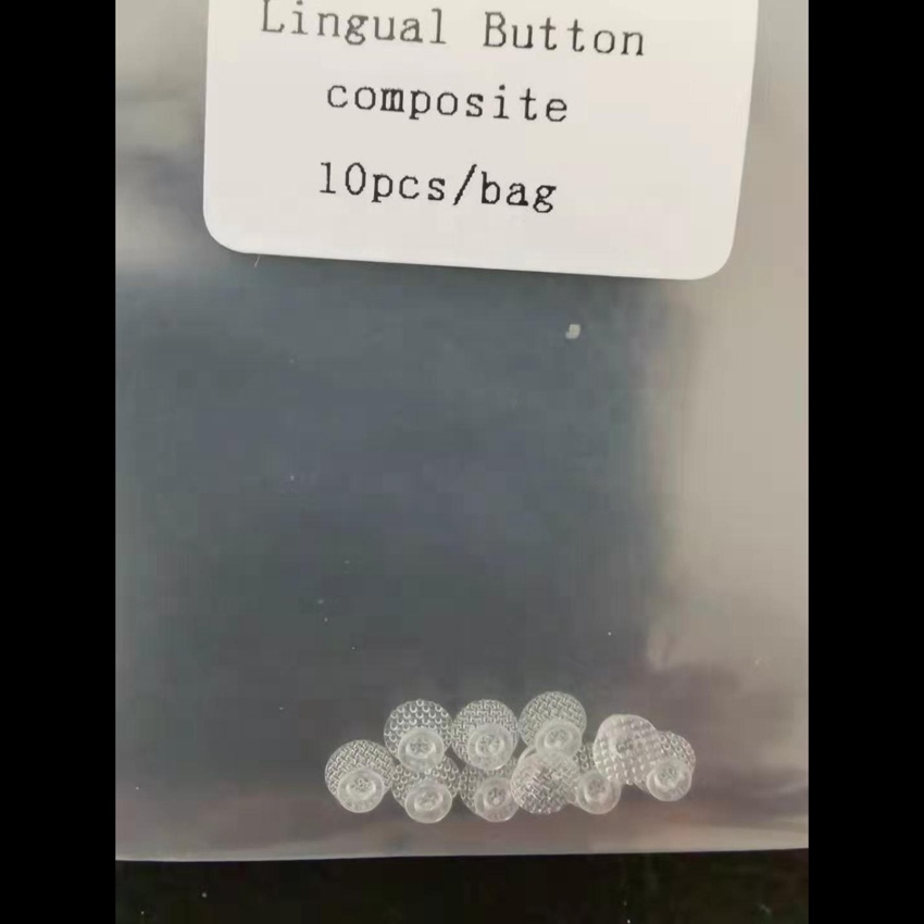 Ceramic Dental Orthodontic lingual buttons bondable round base/Ceramic Orthodontic lingual buttons