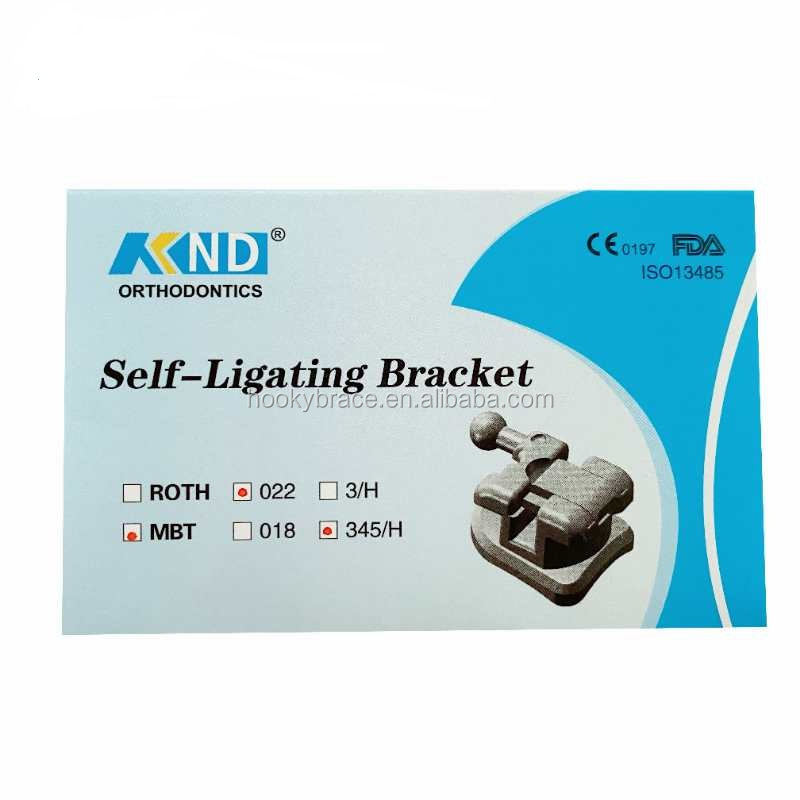 High quality orthodontic dental metal unactive active self-ligating bracket metal self- ligating roth MBT bracket