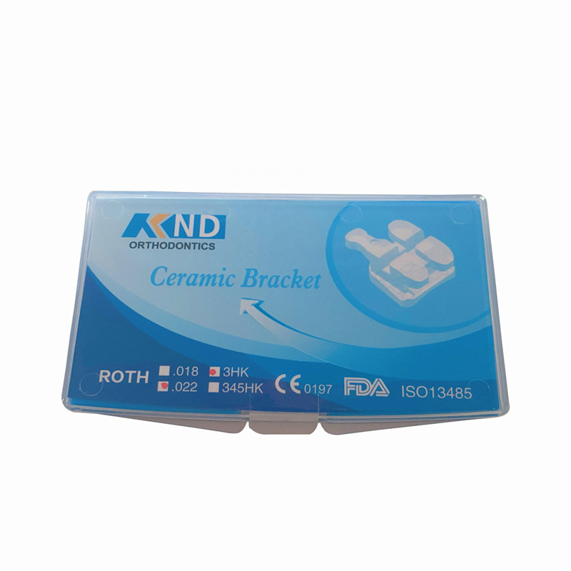 Hot Sale KND Dental Ceramic Bracket Products Orthodontic Implant Ceramic Bracket 3K 345K
